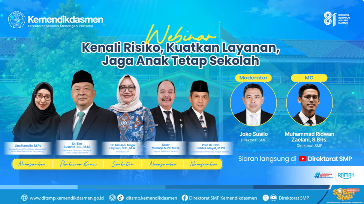 Kenali Risiko Sejak Dini, Sekolah Diminta Cegah Anak Putus Sekolah