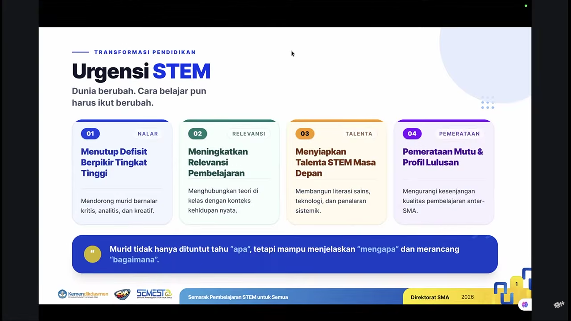 SEMESTA Resmi Diluncurkan, Buka Kesempatan Belajar STEM untuk Semua